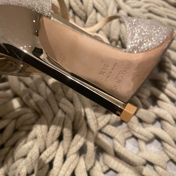 Jimmy Choo Dusty Glitter shoes size 38.5 - Picture 8 of 14